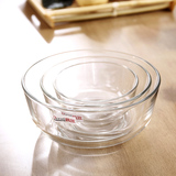 进口ocean餐具套装碗泡面碗玻璃碗透明沙拉碗饭碗家用汤碗大号