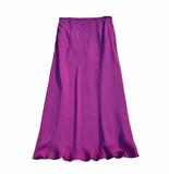 E14欧美大牌原单 重磅双乔真丝半身裙子 高贵优雅玫紫色长裙 特价