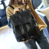 我潮日韩版休闲pu皮包女包双肩包学院风女士包包户外旅行包小背包
