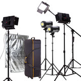 3个1100A+2个100W太阳灯摄影LED影视灯摄影灯 微电影 演播室灯光