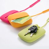 多功能抽拉式硅胶钥匙包女士男士韩国可爱锁匙包创意卡包钥匙扣包