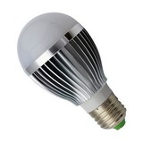 超亮LED灯泡大功率LED照明球泡E27螺口单灯5W7W白暖光节能灯光源