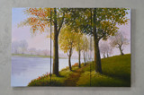 油画/无框手绘艺术画 沙发背景墙壁挂画装饰画 客厅自然风景墙画