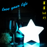 新款LED充电酒吧桌灯装饰台灯创意PC遥控发光装饰浪漫星星小夜灯