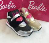 正品 Barbie芭比童鞋 2015冬女童大童保暖透气韩版运动跑鞋A31032