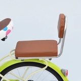 后坐垫带靠背加厚儿童座椅车座加宽舒适自行车电动车自行车专用