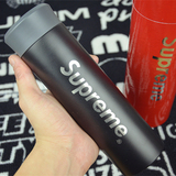 SUPREME保温杯红不锈钢保温水瓶创意潮流时尚创意学生随身水杯