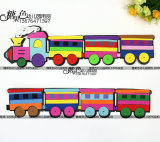 新款 幼儿园墙面装饰 墙饰 泡沫装饰贴组合贴画 多彩小火车装饰贴