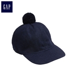 Gap绒球装饰绒面棒球帽|儿童986648|藏青色