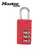 玛斯特锁具MasterLock迷你彩色密码锁箱包挂锁背包小锁646MCND 黑