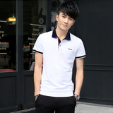 青少年大码韩版修身运动套装男夏装短袖长裤套头休闲卫衣男士套装