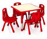 正品海基伦波特系列4人桌，可升降幼儿课桌，H0221进口E1板