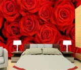 客厅装饰画 现代简约红色玫瑰花无框画 婚房卧室床头 沙发背景墙