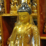 尼泊尔紫铜全鎏金佛像 释迦摩尼佛像 进口高端雕刻释迦摩尼佛佛像
