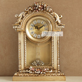 新款丽盛欧式创意钟表座钟客厅装饰摆件时钟现代艺术台钟个性坐钟