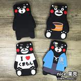 日本Kumamon熊本熊iphone6plus手机壳硅胶软套苹果5s/6s卡通外壳