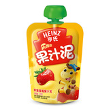 【天猫超市】亨氏果泥 乐维滋苹果草莓果汁泥120g 宝宝婴儿辅食
