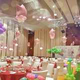 18寸铝膜气球五角星流苏周岁百天生日开业商场布置派对装饰婚礼