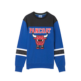 pancoat2016新款公牛字母数字网布拼色张艺兴TFBOYS同款棒球卫衣