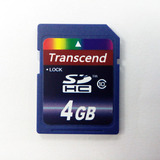 Transcend/创见SDHC 4G CLASS10高速导航SD卡4GB相机摄像机存储卡