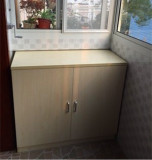 简约现代餐边柜子带门木储物柜 阳台柜碗柜客厅收纳柜可定制