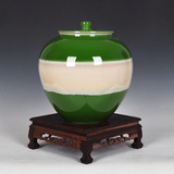 景德镇陶瓷器 时尚手工茶叶盖罐收纳储物罐现代简约家居花瓶摆件