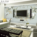 梵高 简约花卉电视卧室背景墙纸壁纸 淡雅风中式古典客厅大型壁画