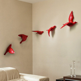 欧式立体小鸟壁饰创意墙面装饰客厅电视背景墙贴家居壁挂墙饰挂件