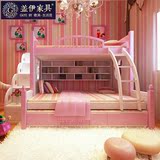 子母床实木母子床1.5米字母组合床儿童床上下床 高低床双层床韩式
