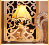 包邮精品欧式田园台灯树脂美式床头台灯客厅简欧落地台灯组合灯具