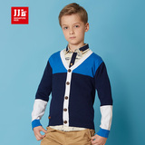 JJL KIDS季季乐针织衫新款常规开衫纯棉儿童B类男毛衣BCM61021