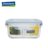 Glasslock韩国进口耐热钢化玻璃方形保鲜盒微波炉饭盒便当盒