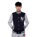正品MLB美职棒情侣款NY洋基队男式棒球服外套卫衣 A4115