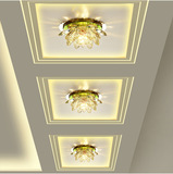 LED创意水晶过道灯 吸顶灯 现代走廊门厅玄关 天花 莲花灯