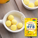 日本进口零食 Kracie嘉娜宝 蜂蜜柚子脆皮夹心软糖32g 清甜润喉