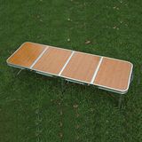 可折叠户外铝合金折叠桌子 野营野餐长桌 便携式实用加厚型摆摊