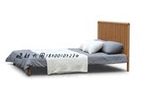 原创设计实木双人床老榆木中式卧房床可定制家具原木床简约现代