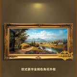 欧式手绘客厅风景油画 餐厅玄关装饰画定制山水壁画挂画  丰收