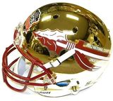 海外代购 弗洛里达州立大学队金色 SCHUTT XP NCAA球员橄榄球头盔