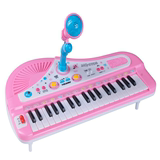儿童电子琴带麦克风巴拉拉小魔仙电子琴宝宝钢琴玩具省电可充电