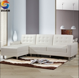 北欧日式沙发小户型时尚皮艺折叠沙发床 多功能组合沙发带贵妃位