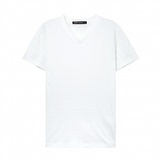 METERSBONWE男常年款净色V领短袖恤基本款纯色多色T恤206184
