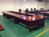 圆弧形 6米椭圆形会议桌 实木圆角会议桌 20人大型会议台包邮Y502