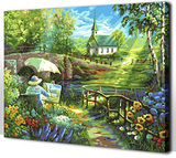 数字油画包邮特价风景欧式diy油画手绘花卉人物卧室客厅大幅4050