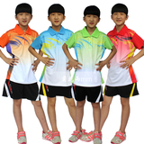 李宁乒乓球羽毛球服套装男女情侣款儿童球服队服训练服T恤亲子装