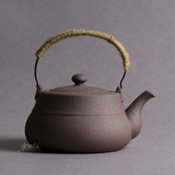 典典茶具 台湾手工工艺养生粗陶壶 电陶炉碳炉烧水煮茶陶瓷茶壶