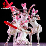 新款小白兔动物演出服装幼儿兔舞蹈表演服装儿童小兔子卡通造型服