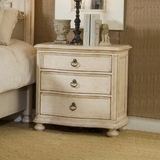 美式实木床头柜欧式地中海卧室现代别墅家具定制白色床边柜