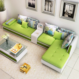 特价包邮布沙发小户型布艺沙发组合简约现代客厅家具转角皮布沙发