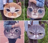 可爱创意喵星人单肩包新款猫咪手提包软妹萌猫猫包袋潮流女式包